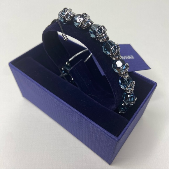 Swarovski Taddeo Skull Crystal Bracelet Unisex - Picture 3 of 11